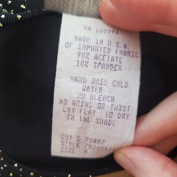 Vintage 90s Connected Apparel Black Rhinestone Tank - Picture 7 of 7